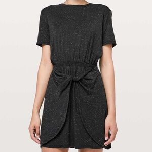 Lululemon Unwind Your Mind Black/White Dress (Size 4)